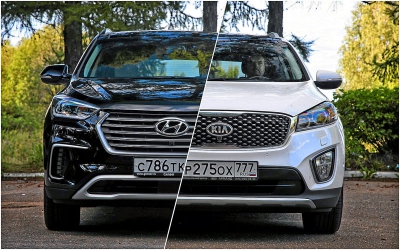 Hyundai Grand Santa Fe против Kia Sorento Prime