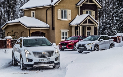Новый Cadillac XT5 против Lexus RX 350 и Jaguar F-Pace