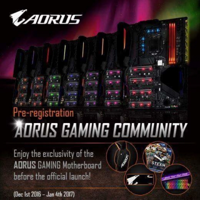 Gigabyte продолжает рекламировать готовящиеся к выпуску материнские платы Aorus