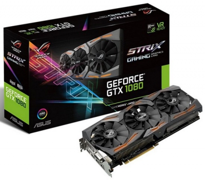 Asus представила ещё одну версию видеокарты GeForce GTX 1080 Strix