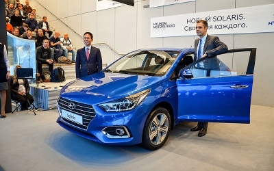 В галерее Hyundai Motor Studio представили новый Hyundai Solaris