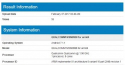 Snapdragon 835 снова был замечен в Geekbench