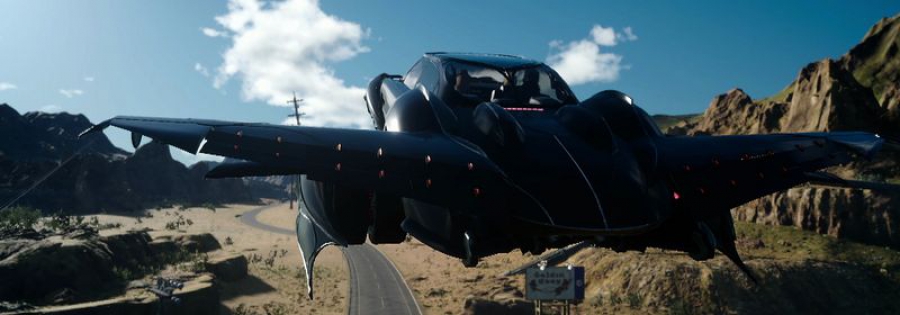 Final Fantasy XV — летающий автомобиль